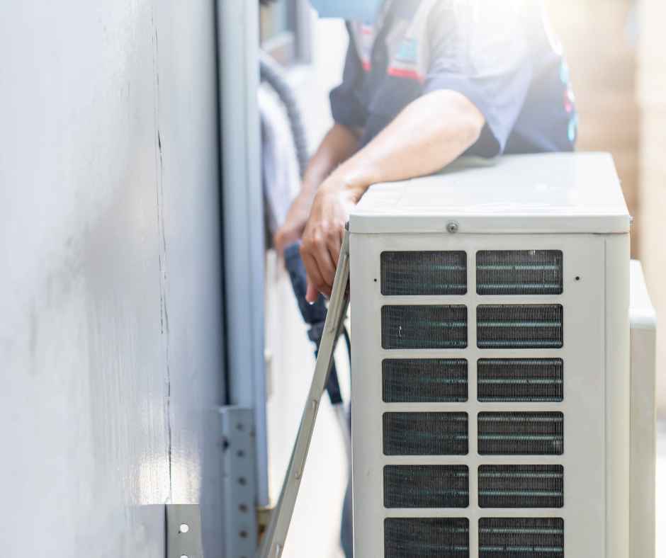 Air conditioner repair on a compressor